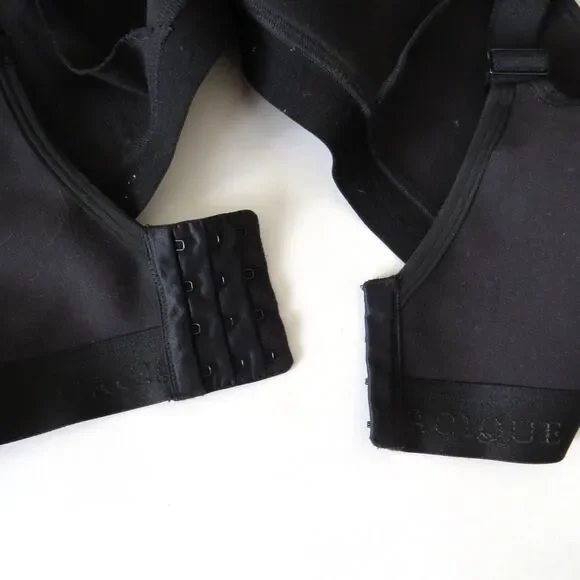 Cacique Unlined Full Coverage Wireless Bra  Black 48DD EUC - Picture 3 of 6